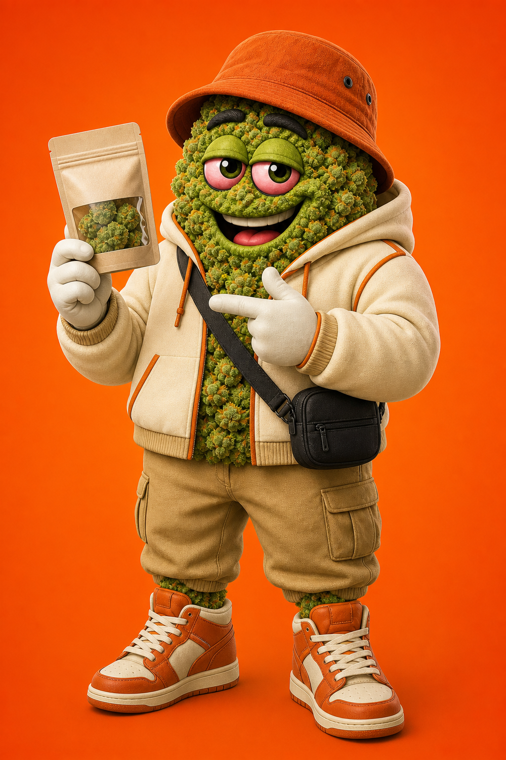 Pack, the Smoke Guyz product expert mascot